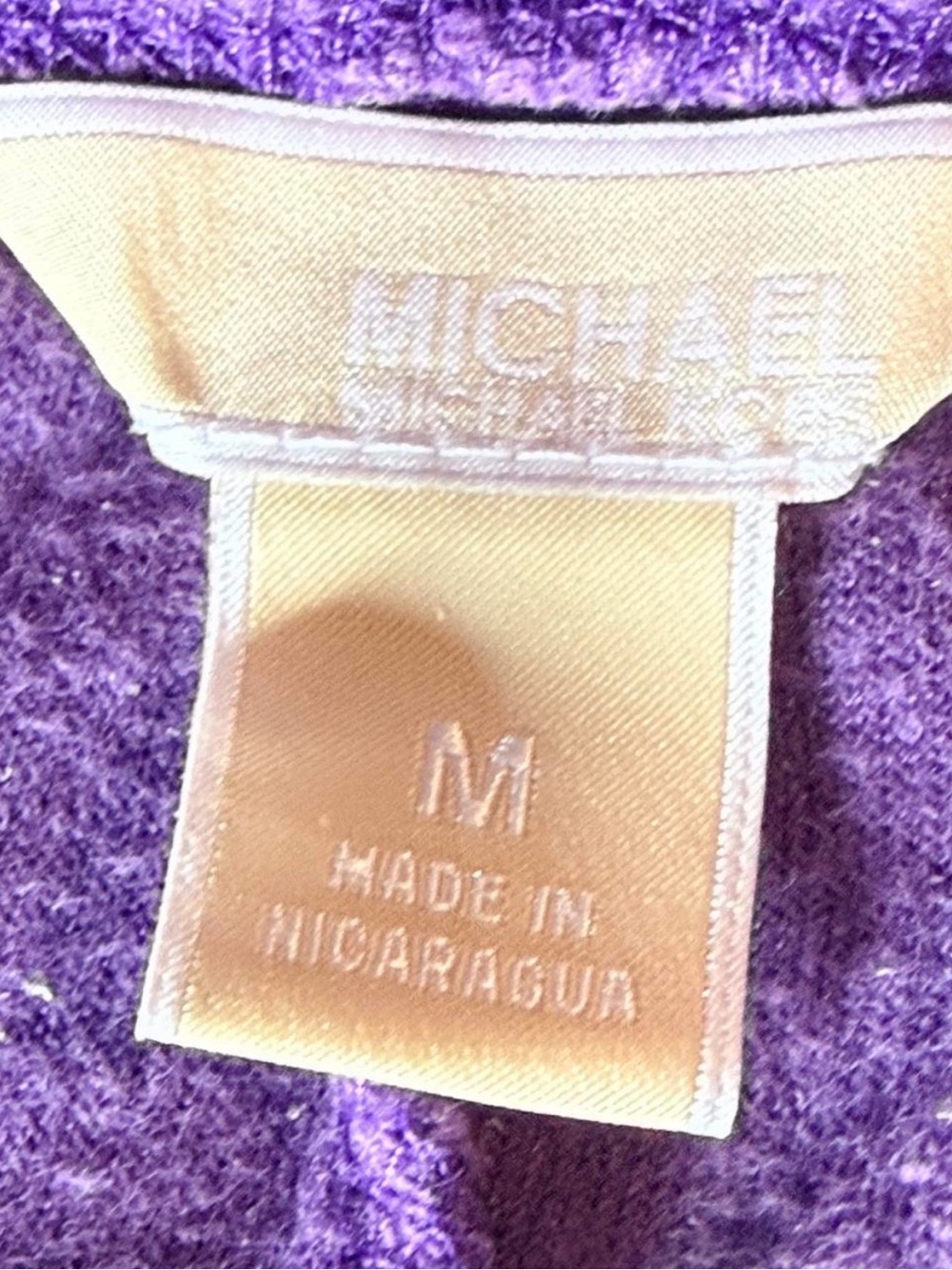 MICHAEL Michael Kors Purple Velour Tracksuit Set Zip Jacket Pants Y2K - Picture 7 of 7